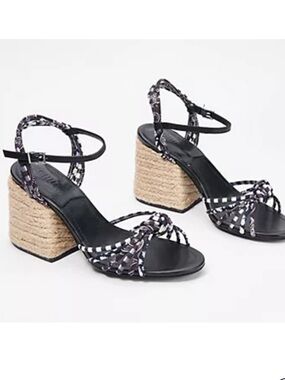 Schutz Block Heel Strappy Sandals - Dahra